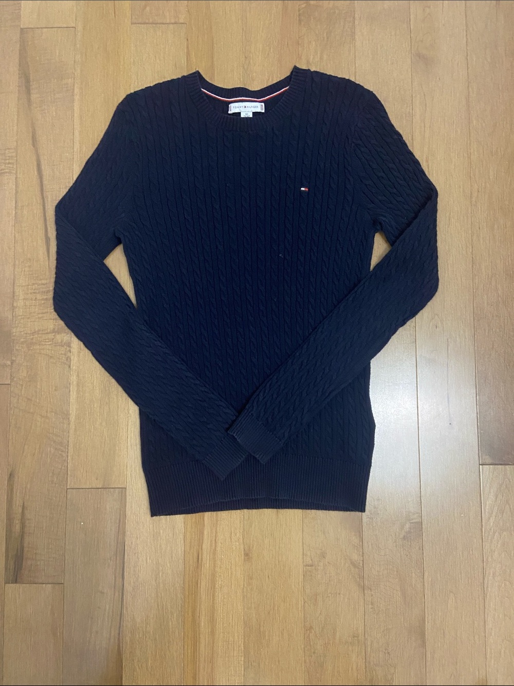 Tommy Hilfiger Classic Cable-Knit Crewneck Sweater
